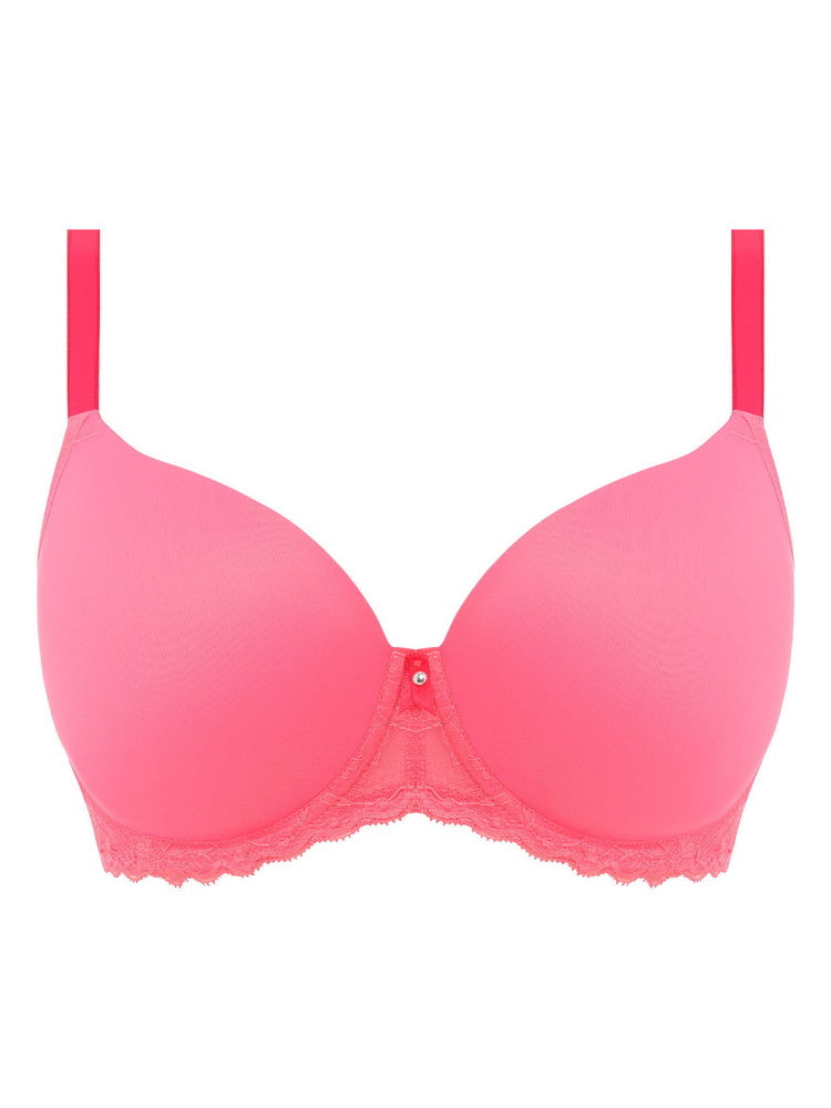 Offbeat Moulded Demi T-Shirt Bra - Pink