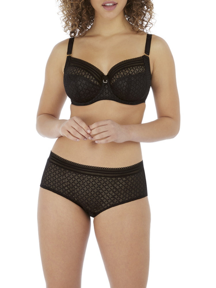 Black Full Cup Side Support Bra