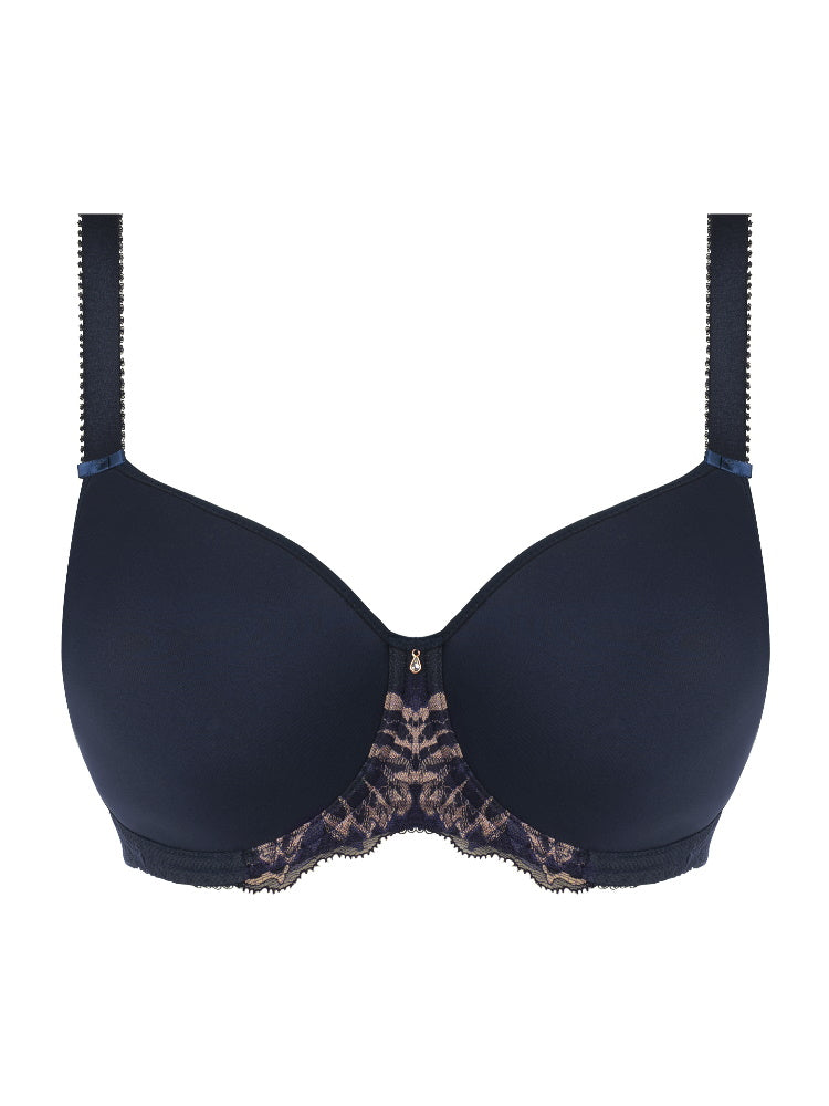 Aubree Moulded Spacer Bra - Navy
