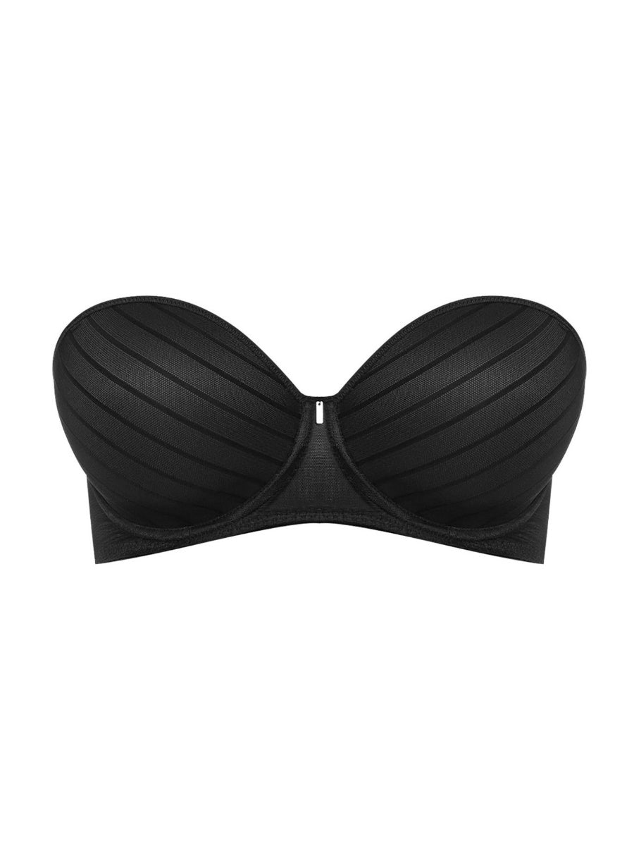 Black Underwired Moulded Strapless Bra 
