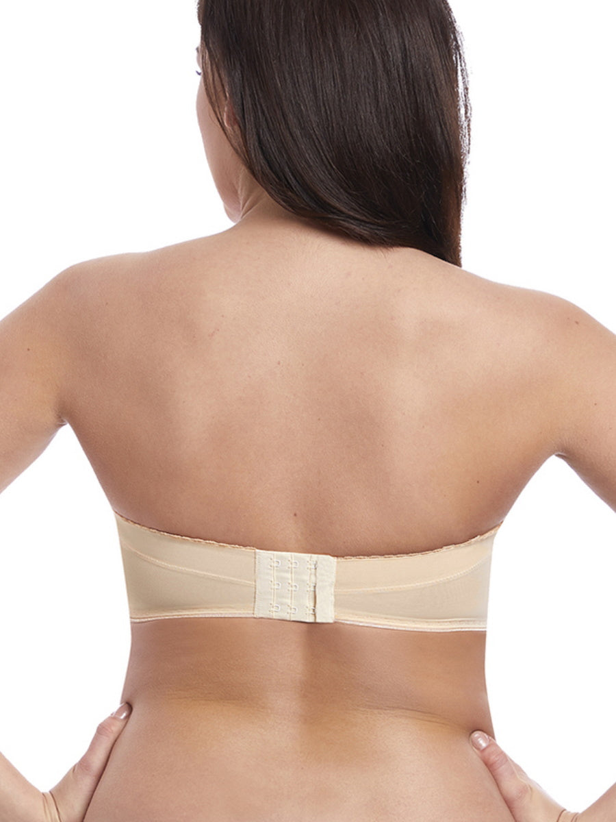 Beige Underwired Moulded Strapless Bra 