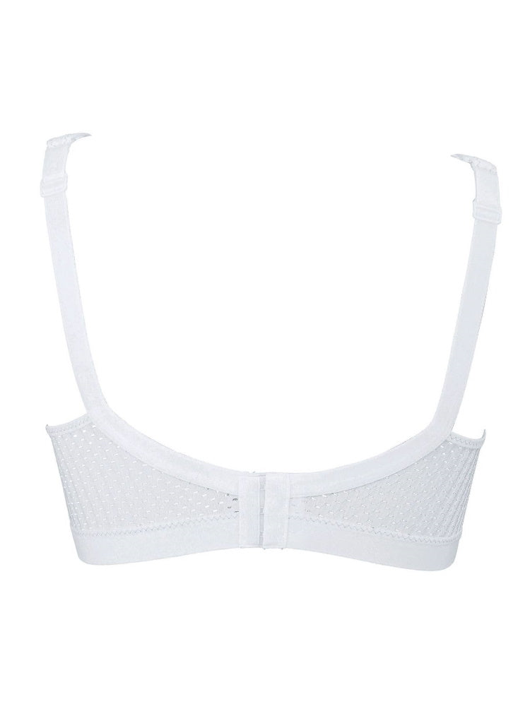 white non wired sports bra