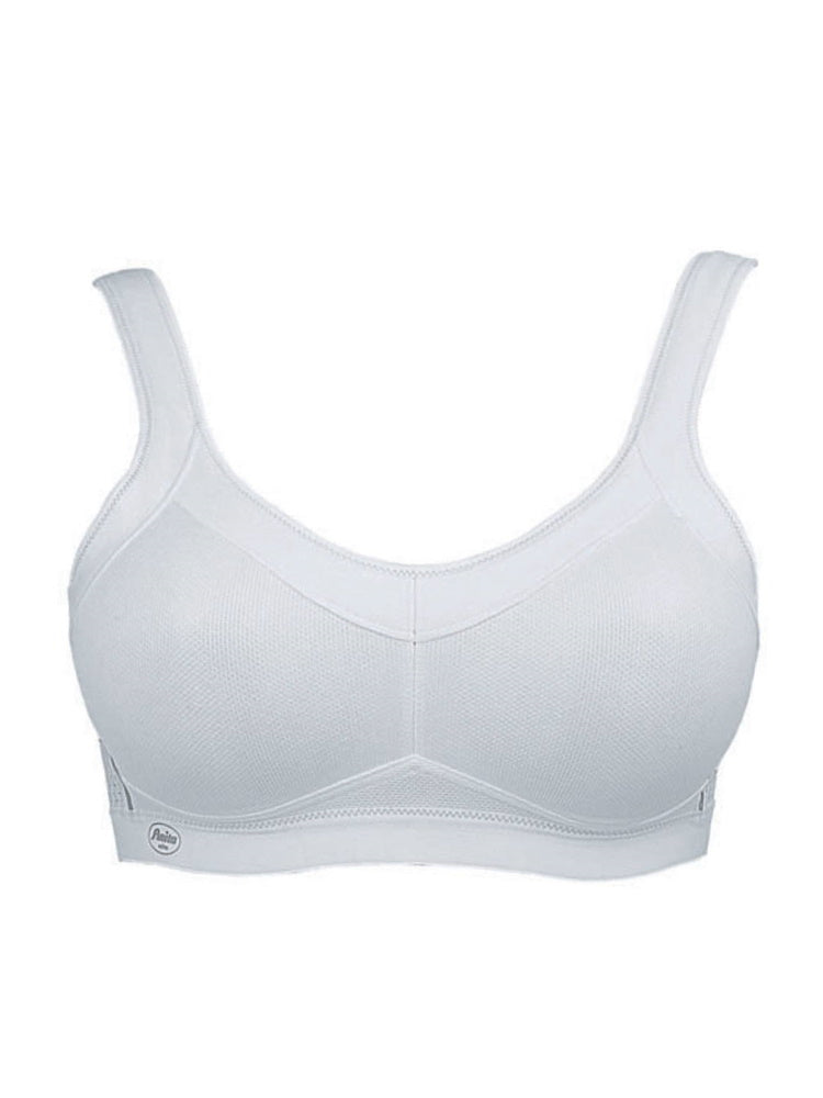 white non wired sports bra