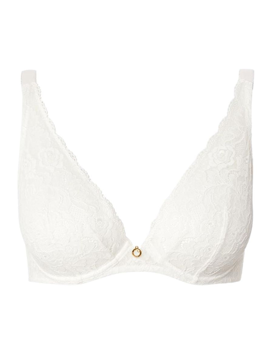 aubade rosessence comfort triangle plunge bra opal