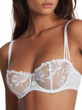 aubade lovessence half cup bra blanc