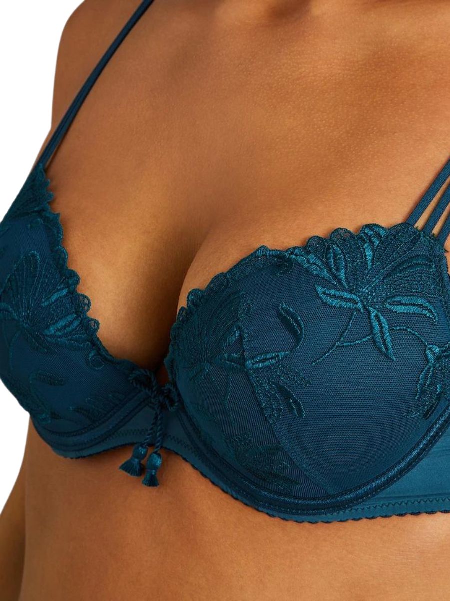 aubade Lovessence Plunge Push Up Bra Imperial Green