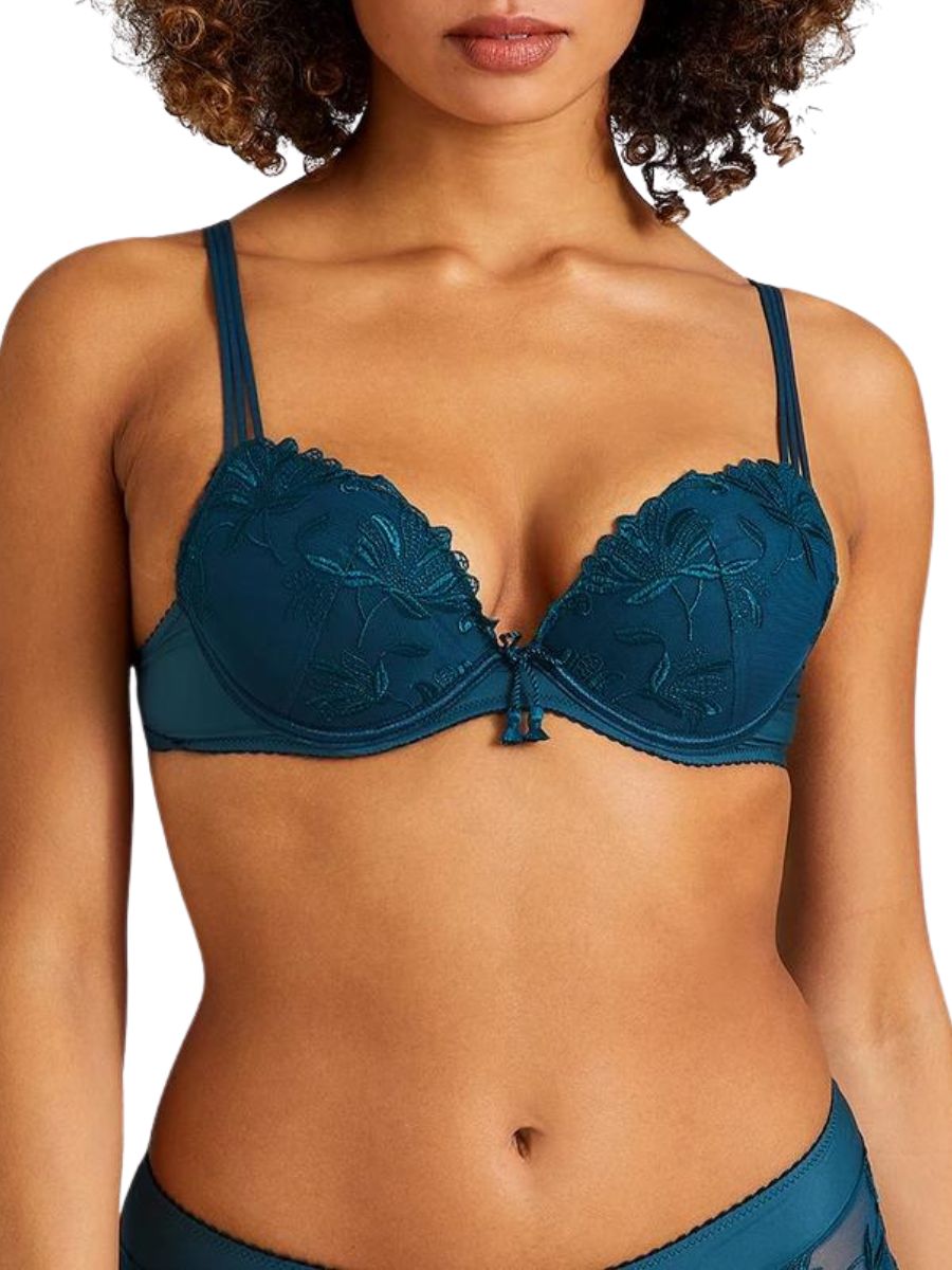 aubade Lovessence Plunge Push Up Bra Imperial Green