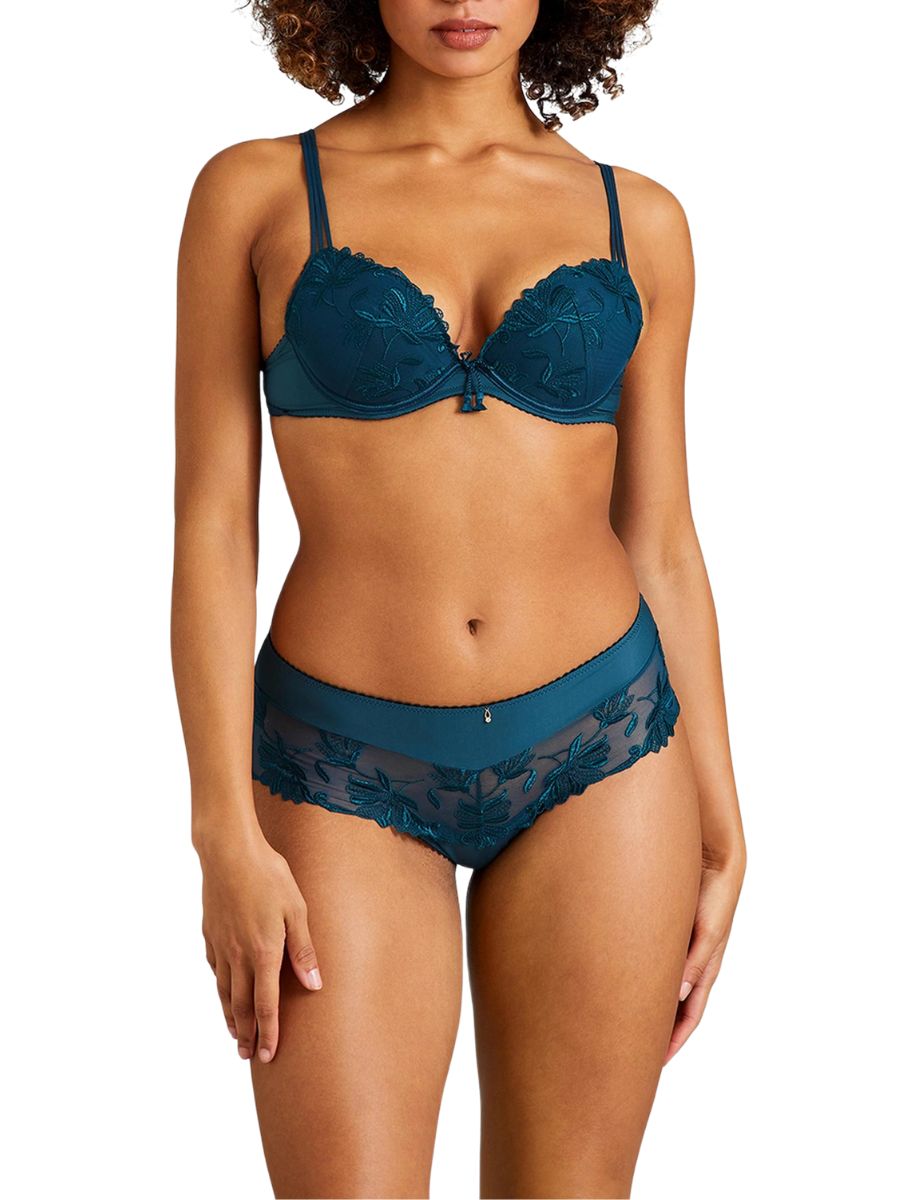 aubade Lovessence Plunge Push Up Bra Imperial Green