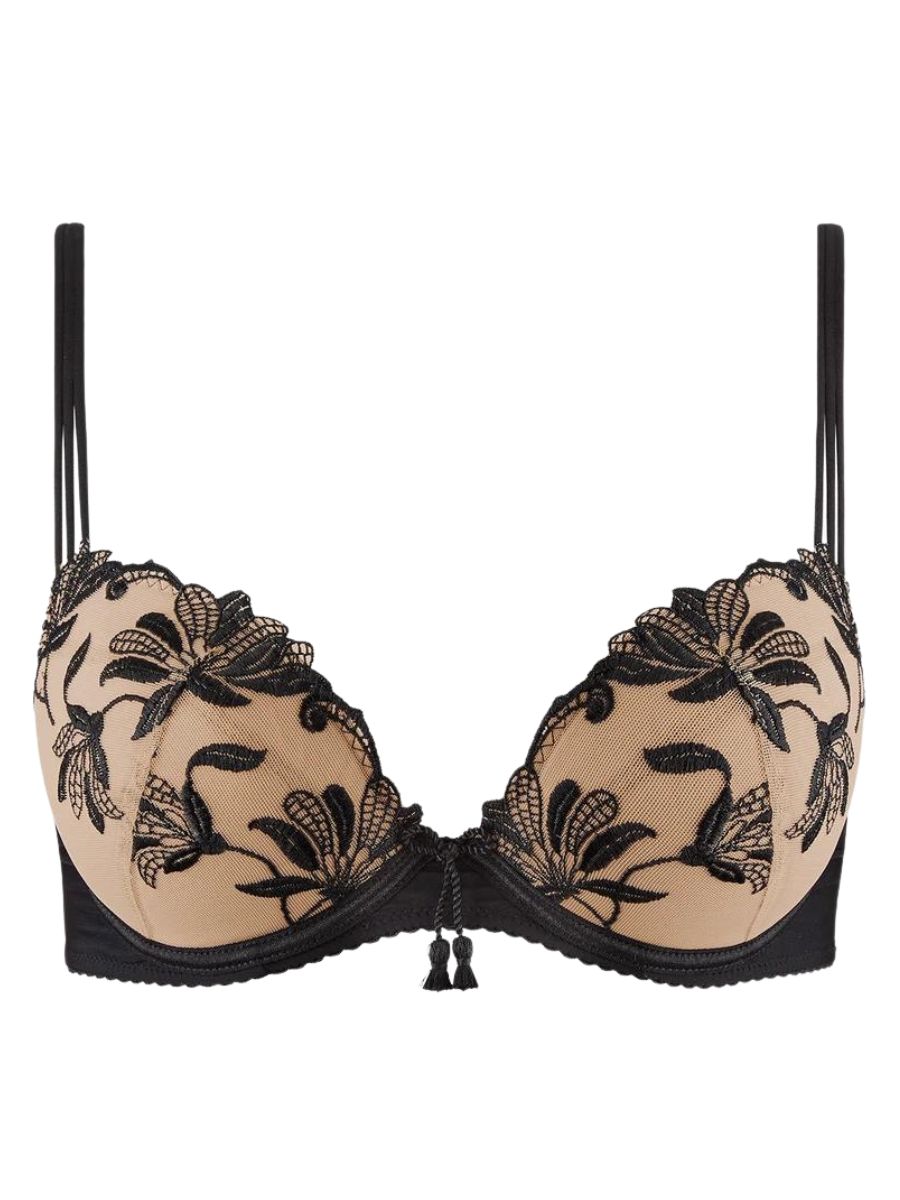 aubade Lovessence Plunge Push Up Bra Noir