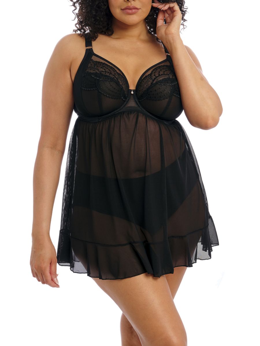 elomi priya babydoll black