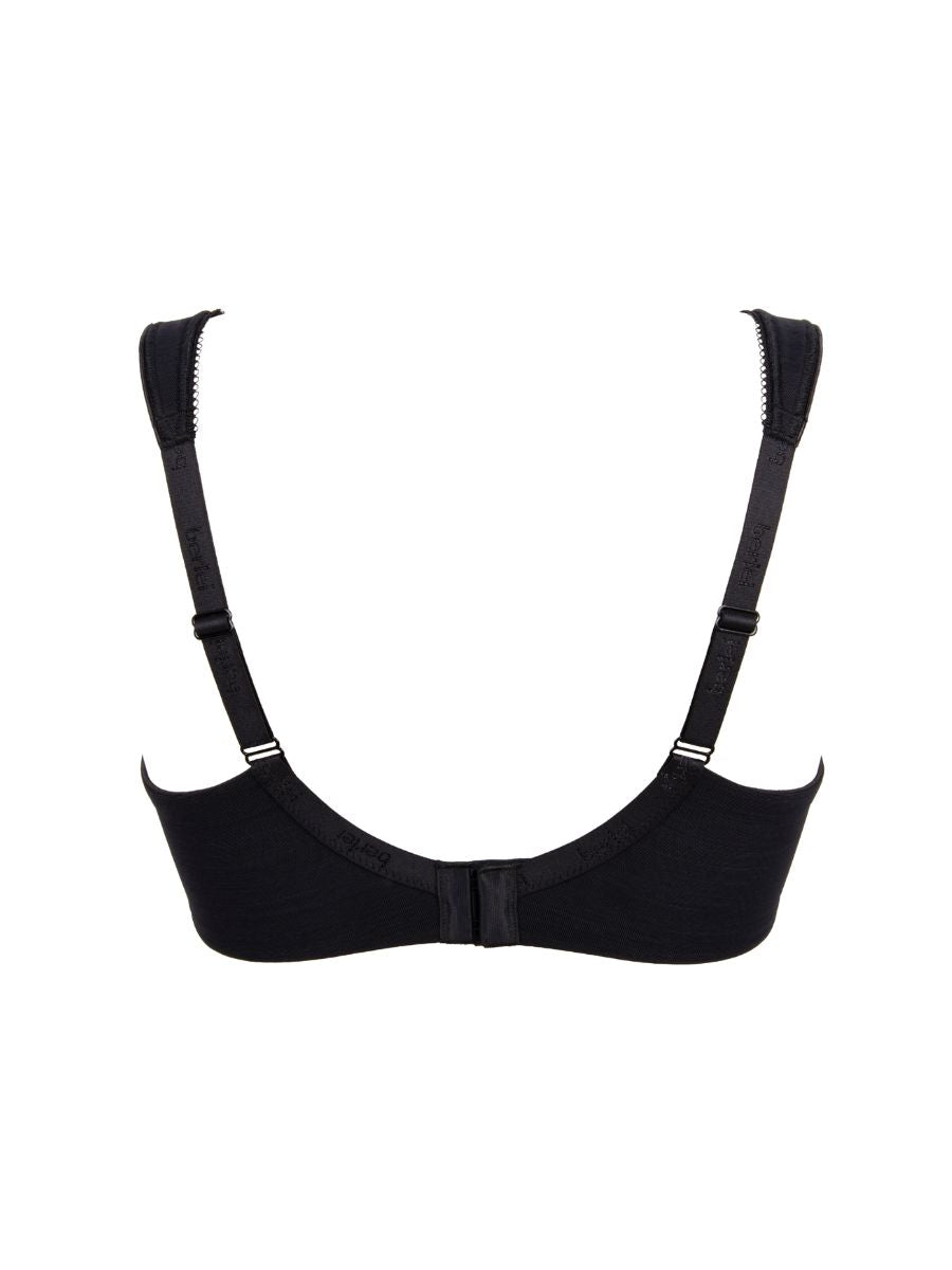berlei beauty stripe smoothing bra black grey