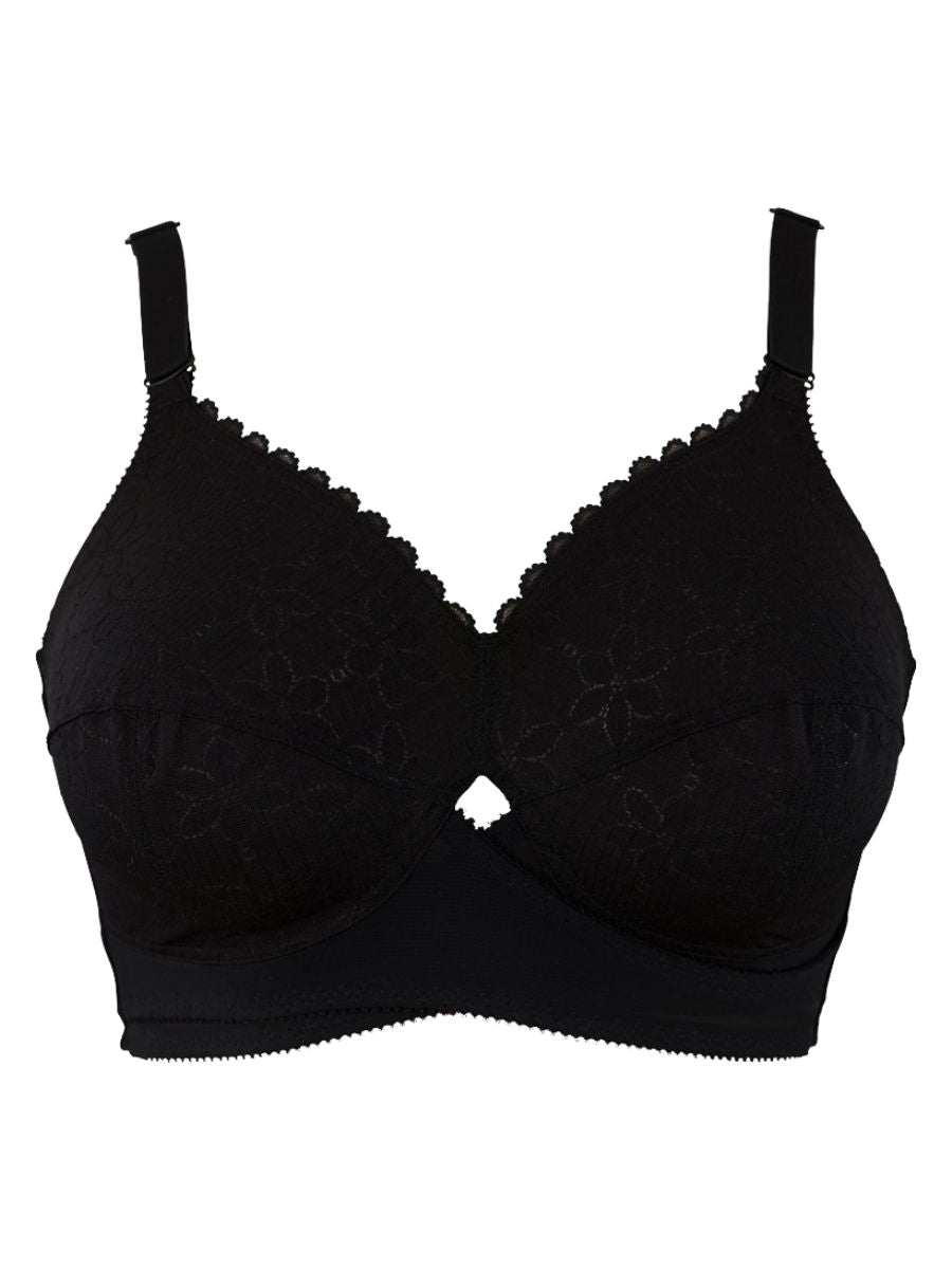 berlei classic non wired total support bra black