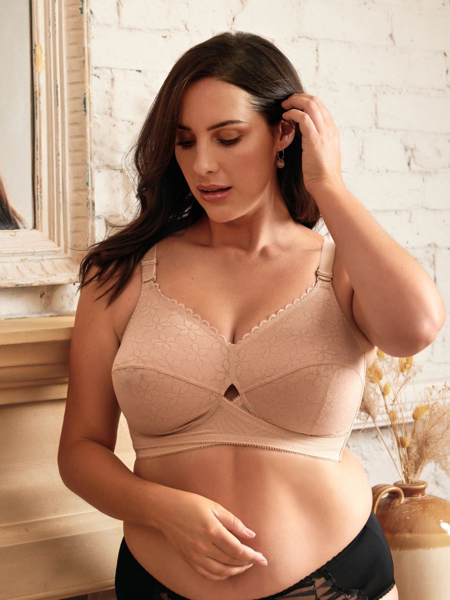 berlei classic non wired total support bra nude