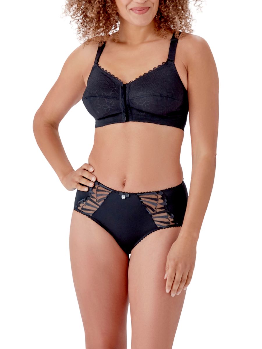 berlei classic full cup front fastening bra black