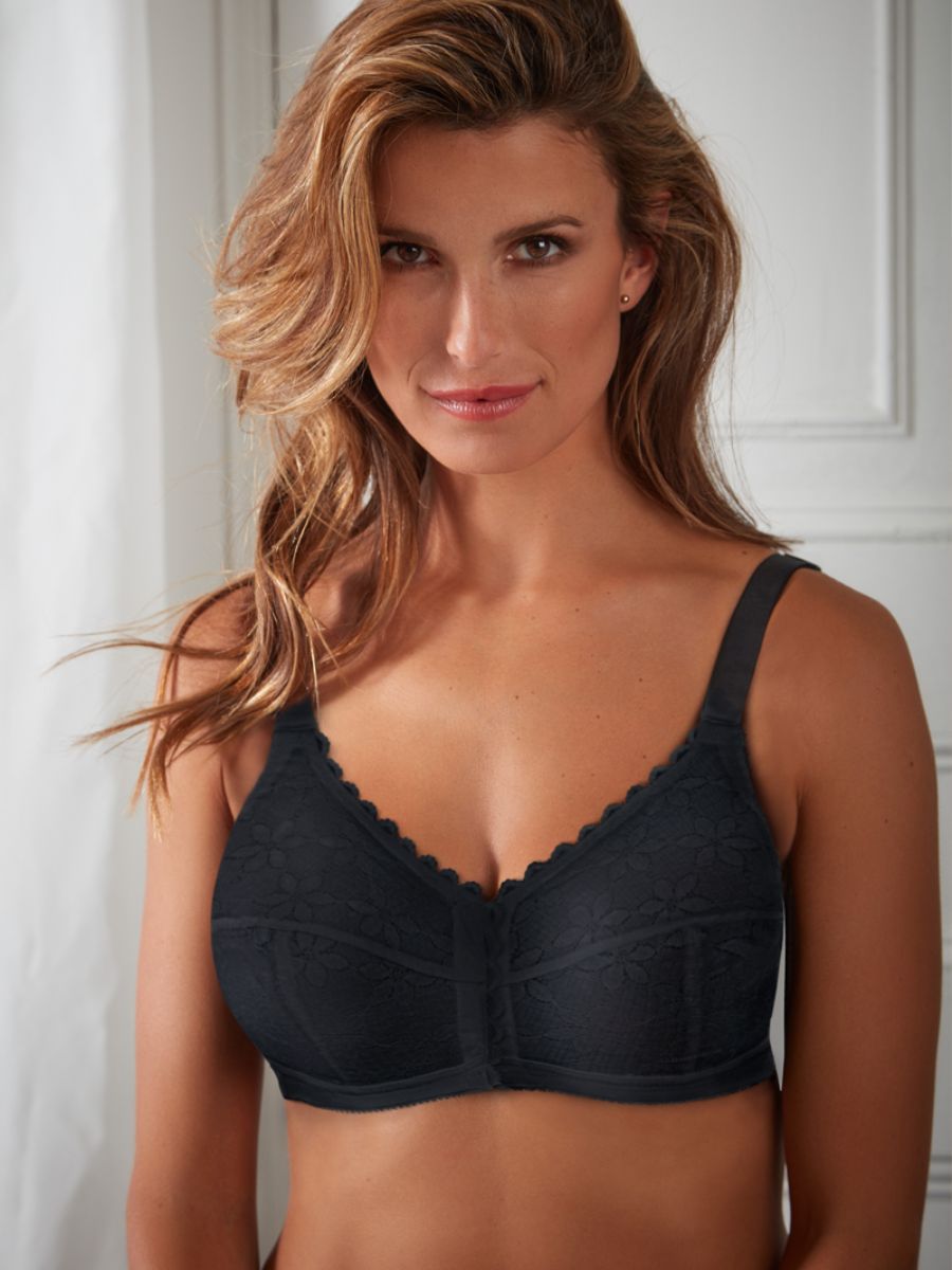 berlei classic full cup front fastening bra black