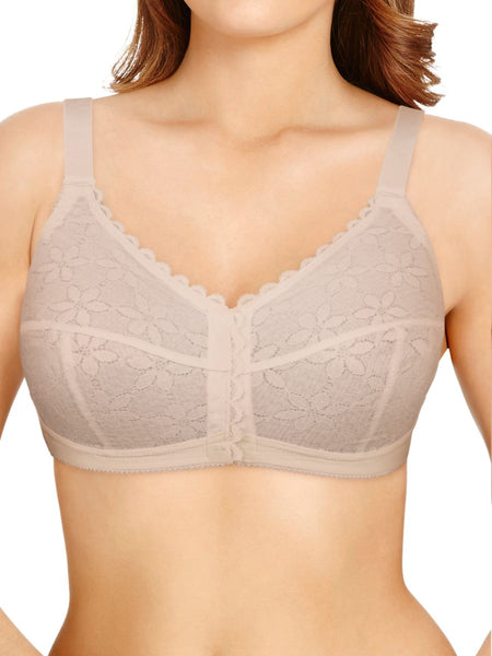 Berlei - - Berlei NUDE Satin & Lace Underwired Full Cup Bra - Size 36 to 40  (D cup)