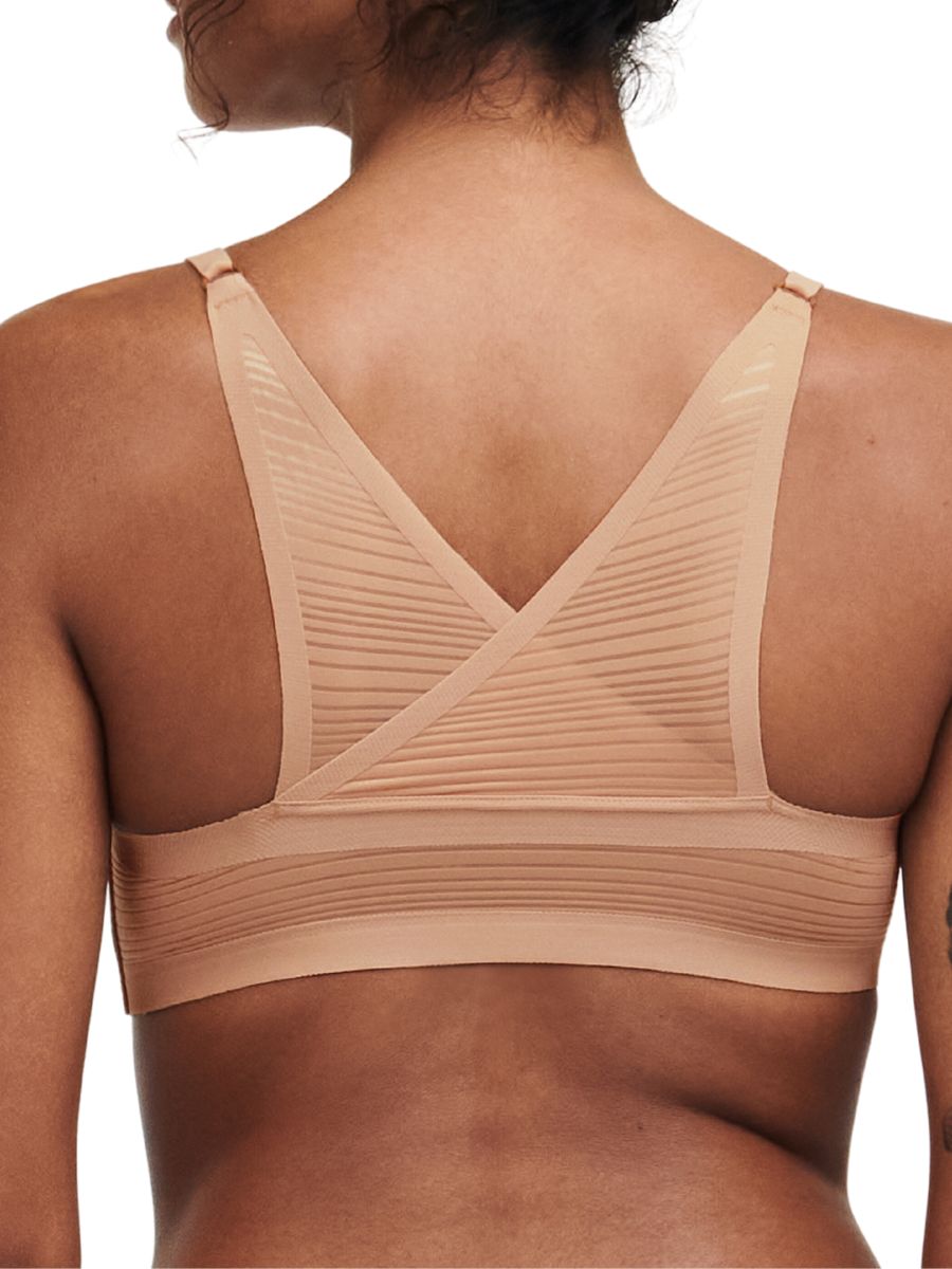 chantelle softstretch stripes padded bralette sirocco