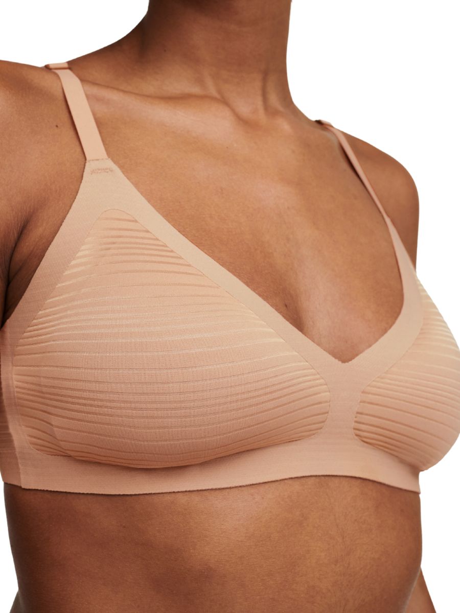 chantelle softstretch stripes padded bralette sirocco