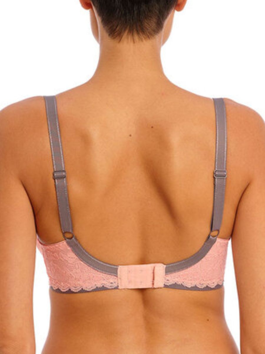 freya offbeat padded half cup bra rosehip