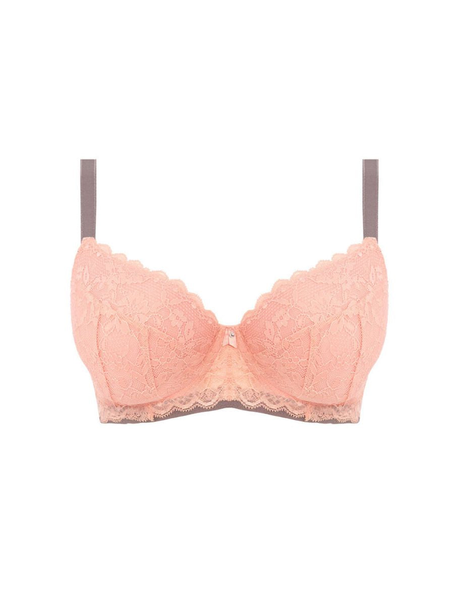 freya offbeat padded half cup bra rosehip