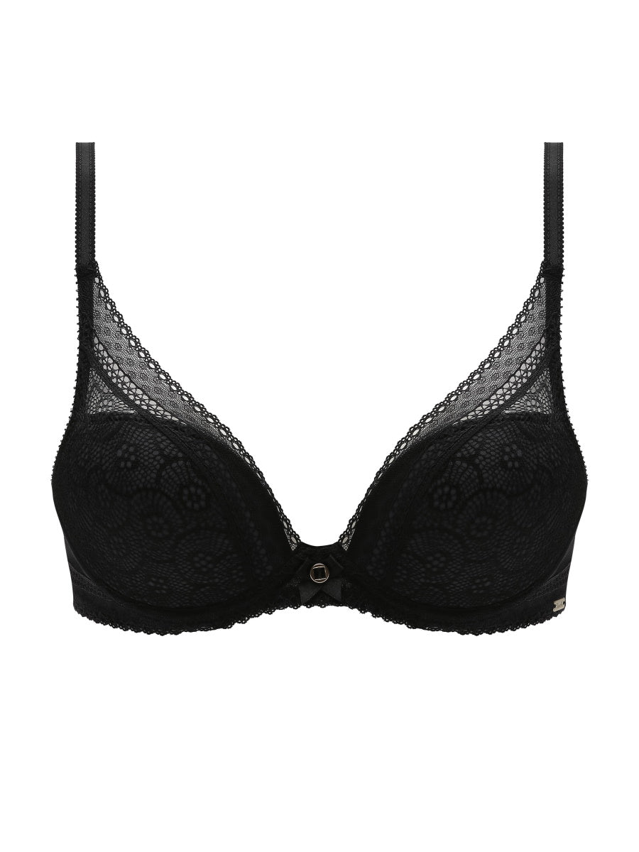 Black plunge t-shirt bra