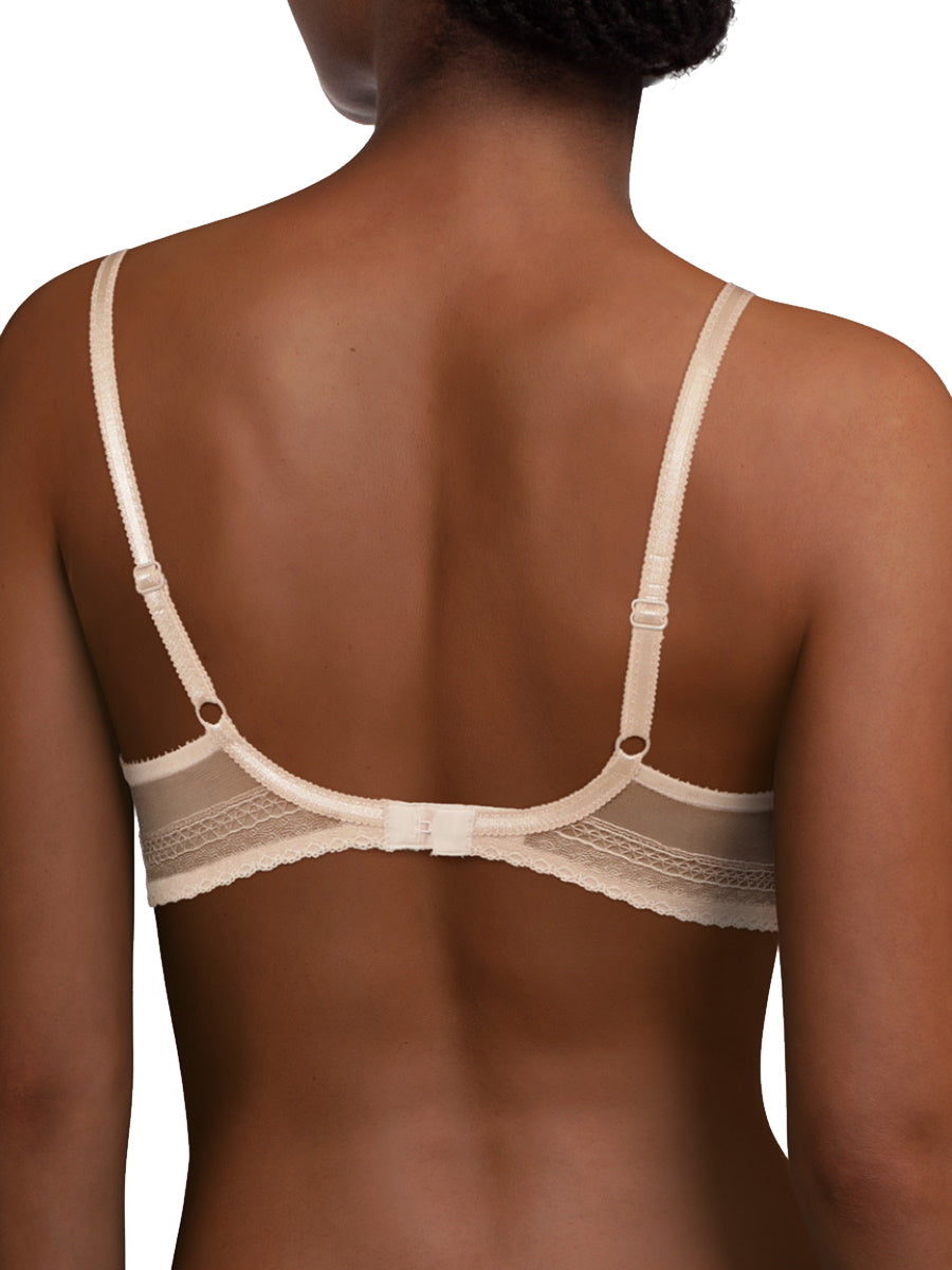 Beige plunge t-shirt bra
