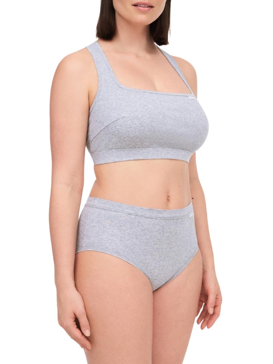 chantelle cotton comfort bralette mixed grey