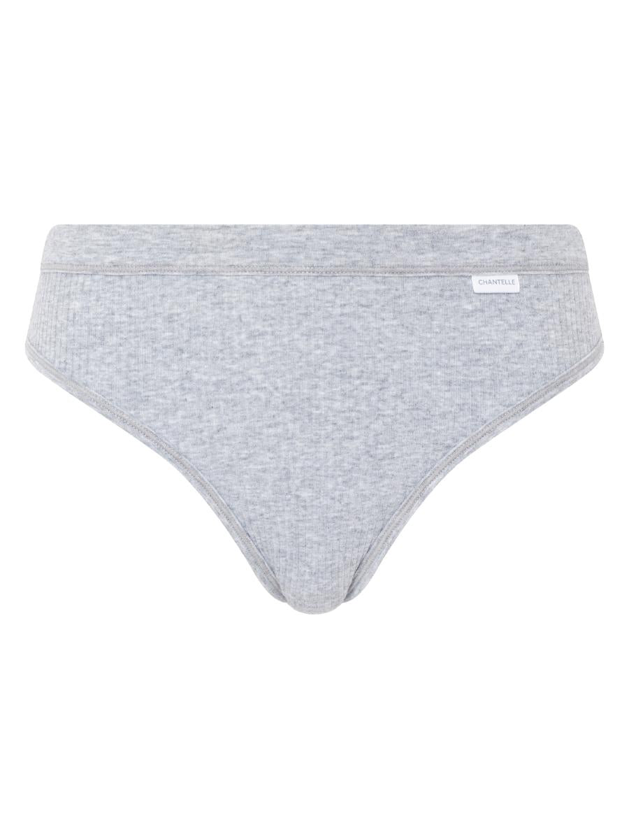 chantelle cotton comfort hi cut brief mixed grey