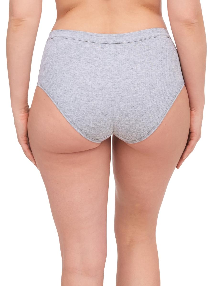 chantelle cotton comfort high waist brief mixed grey