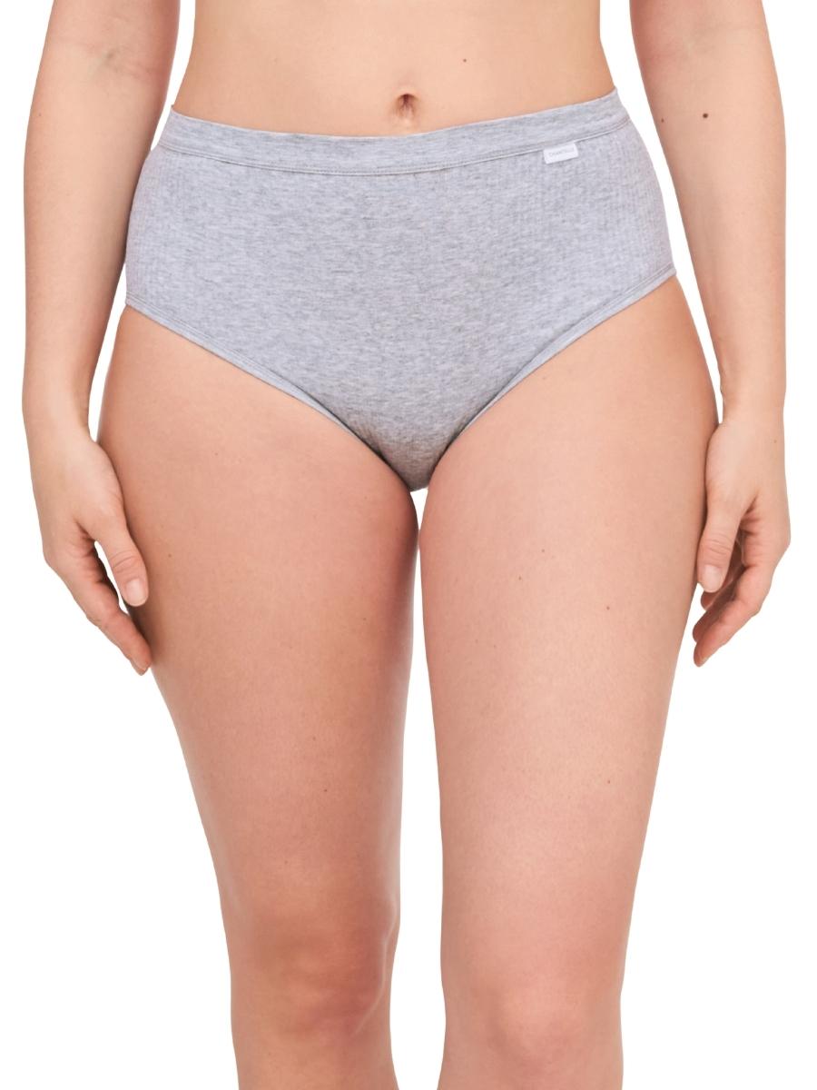 chantelle cotton comfort high waist brief mixed grey