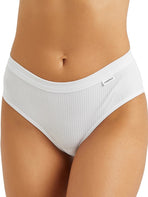 White High Waist Brief