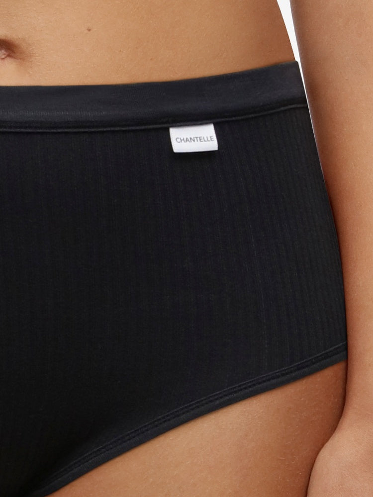 Black High Waist Brief