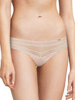 Beige Tanga Brief