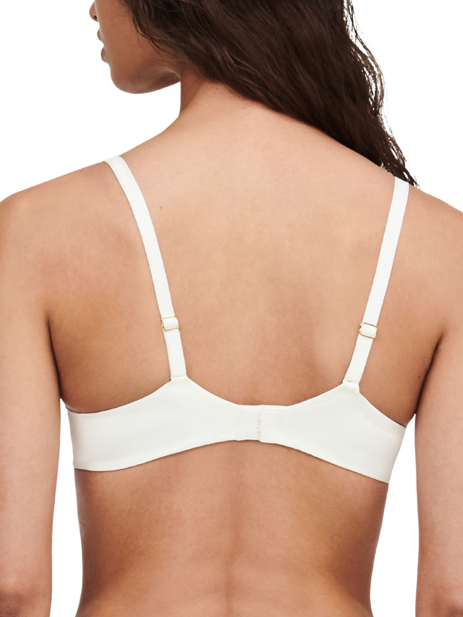 chantelle orangerie dream plunge t-shirt bra milk