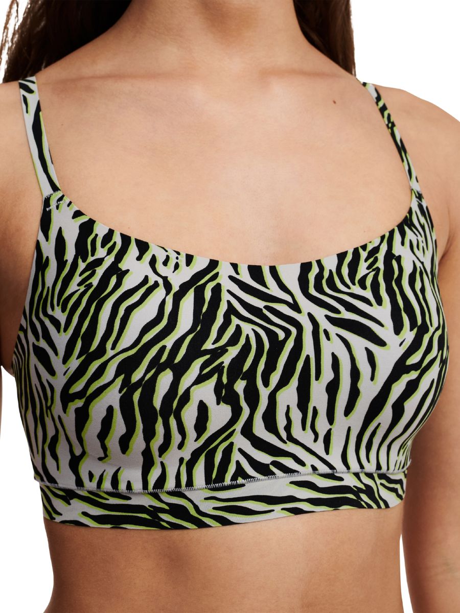 zebra print bralette