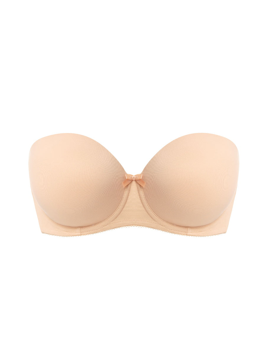 Black Underwired Moulded Strapless Bra 