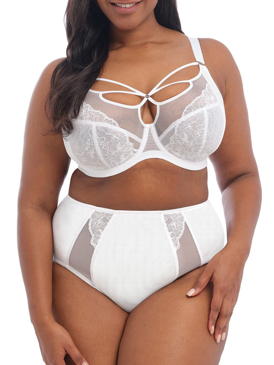 Brianna Plunge Bra - White