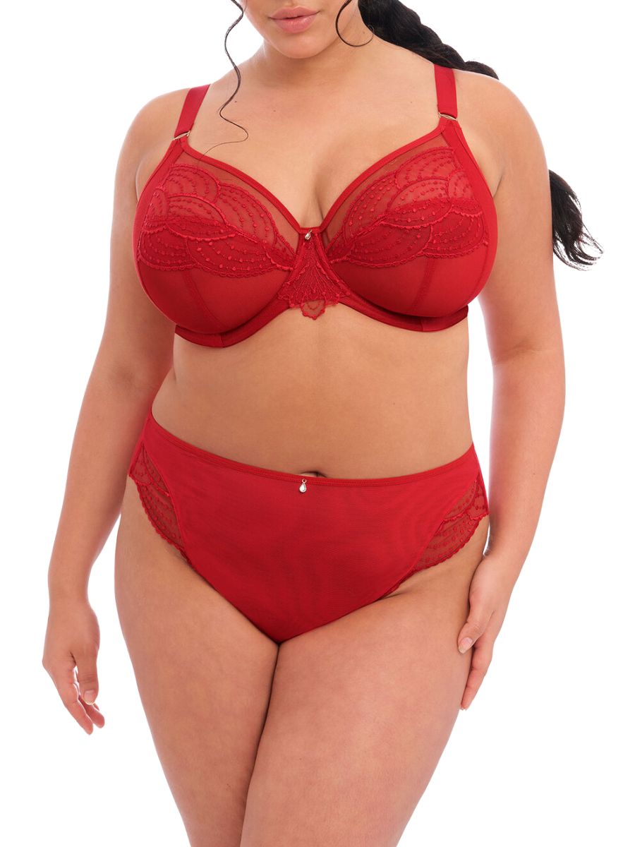 Elomi Priya Plunge Bra Haute Red BraForMe