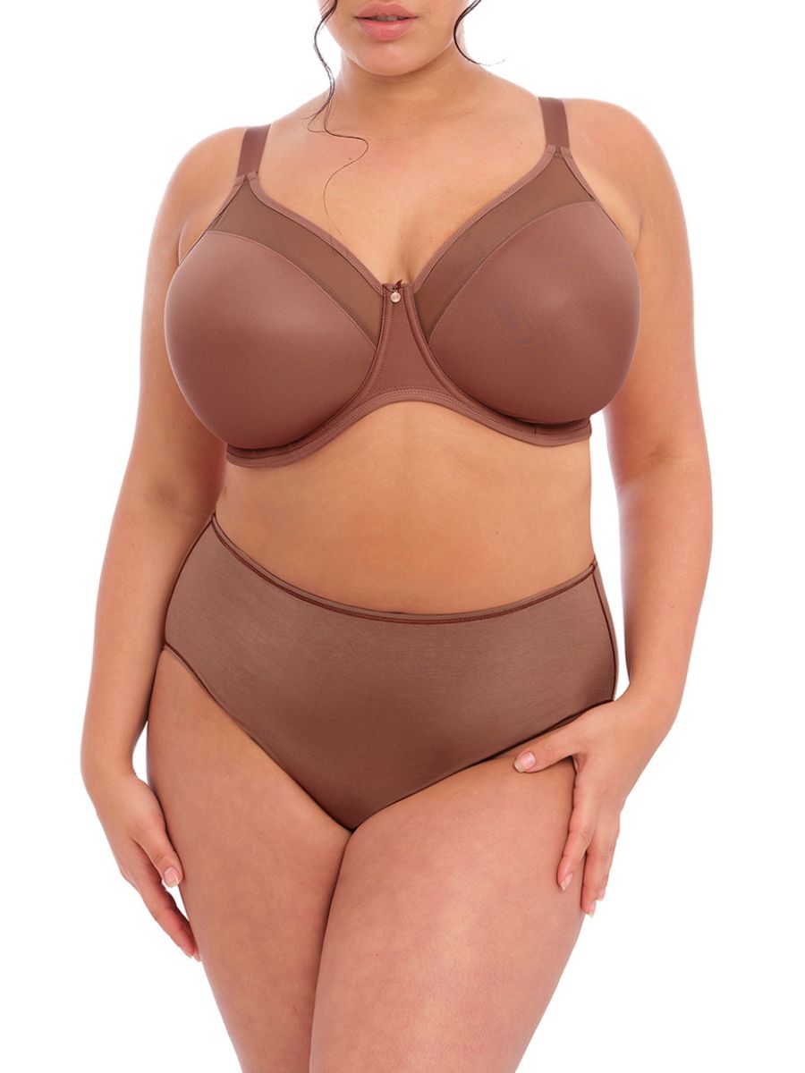 Elomi Smooth - Reggiseno Senza Spalline A T-shirt, Coppa Modellata, Color Sahara, Taglia 6E, Convertibile