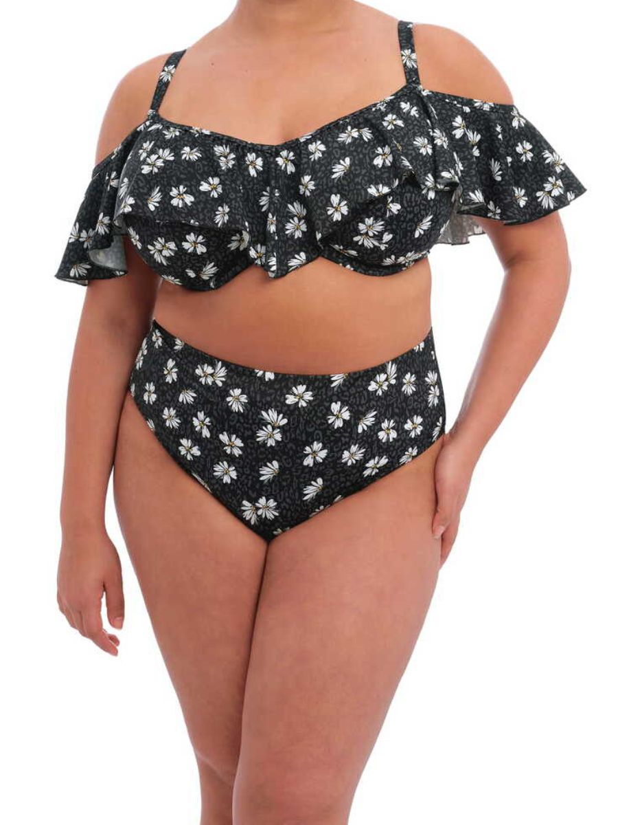 elomi plain sailing bikini top black daisy