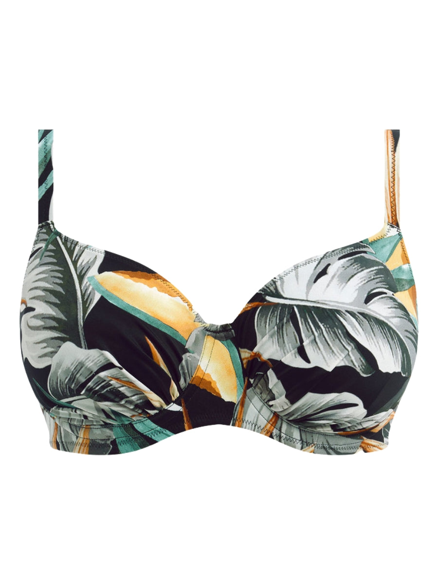 fantasie bamboo grove gathered full cup bikini top jet