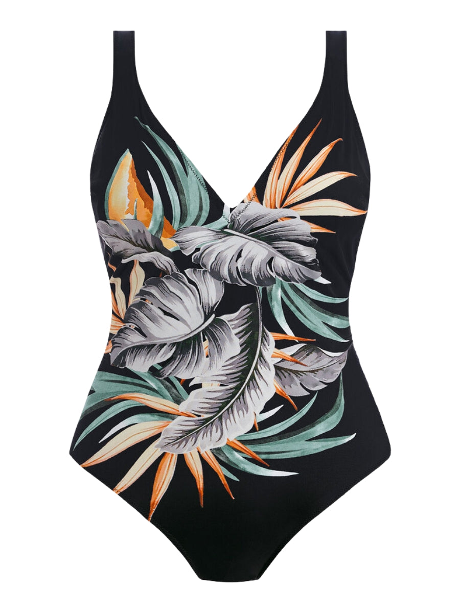 fantasie bamboo grove plunge swimsuit jet