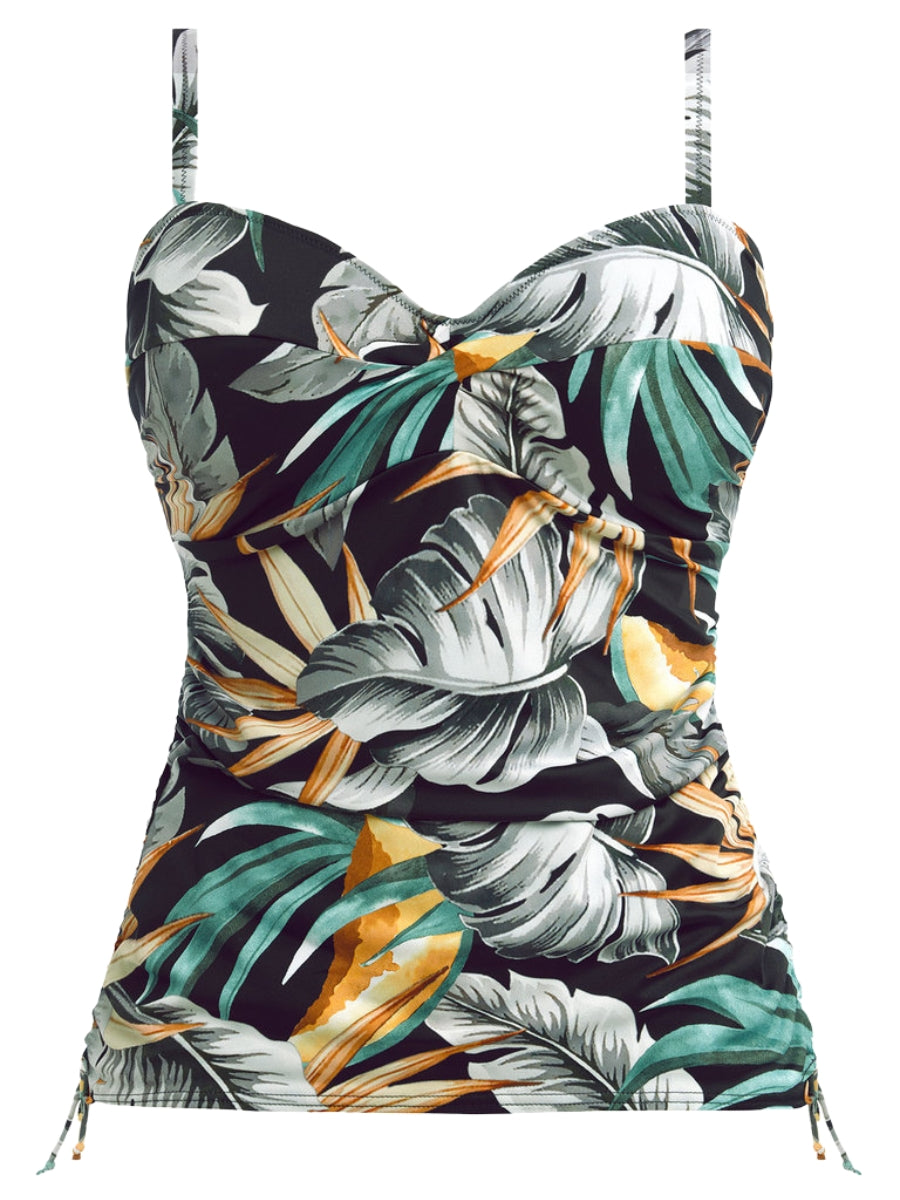 fantasie bamboo grove twist front tankini jet