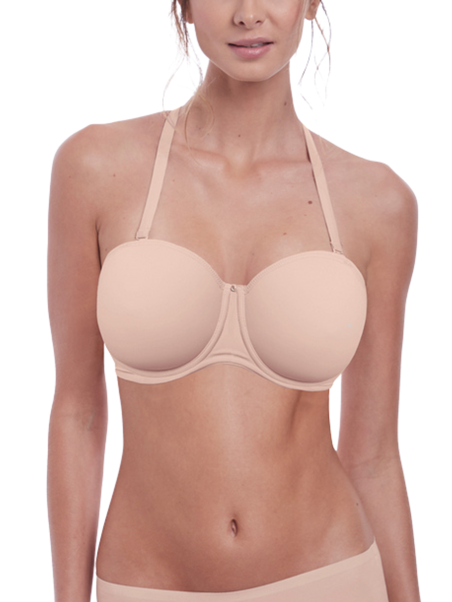 fantasie aura moulded strapless bra natural beige