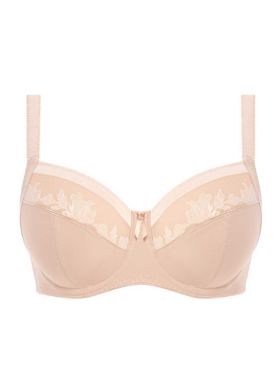 Illusion Full Cup Side Support Bra - Natural Beige