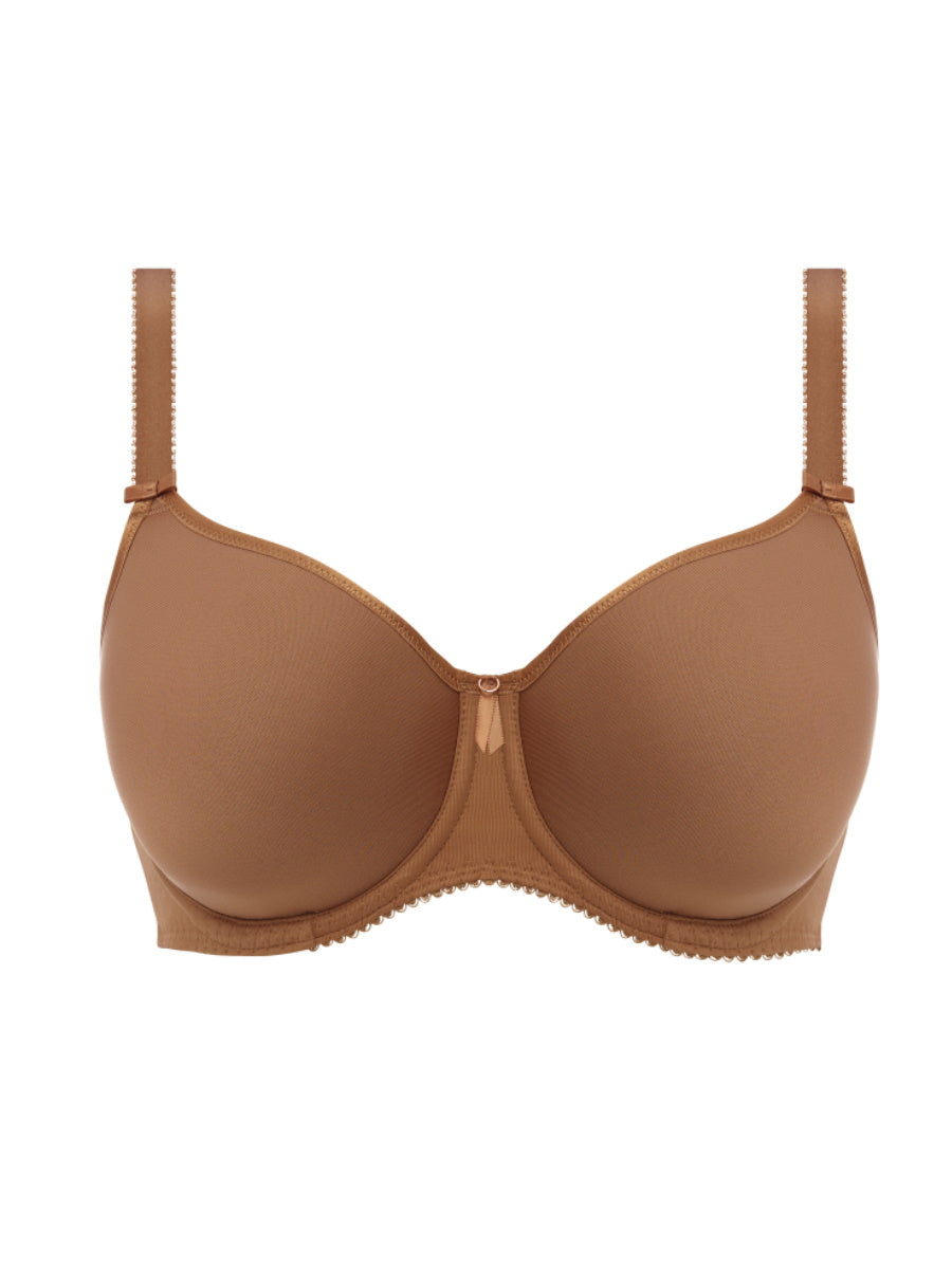 Brown Moulded Spacer Underwired Bra