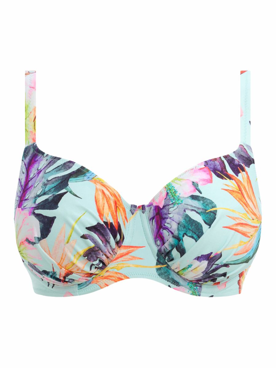 fantasie paradiso gathered full cup bikini top soft mint