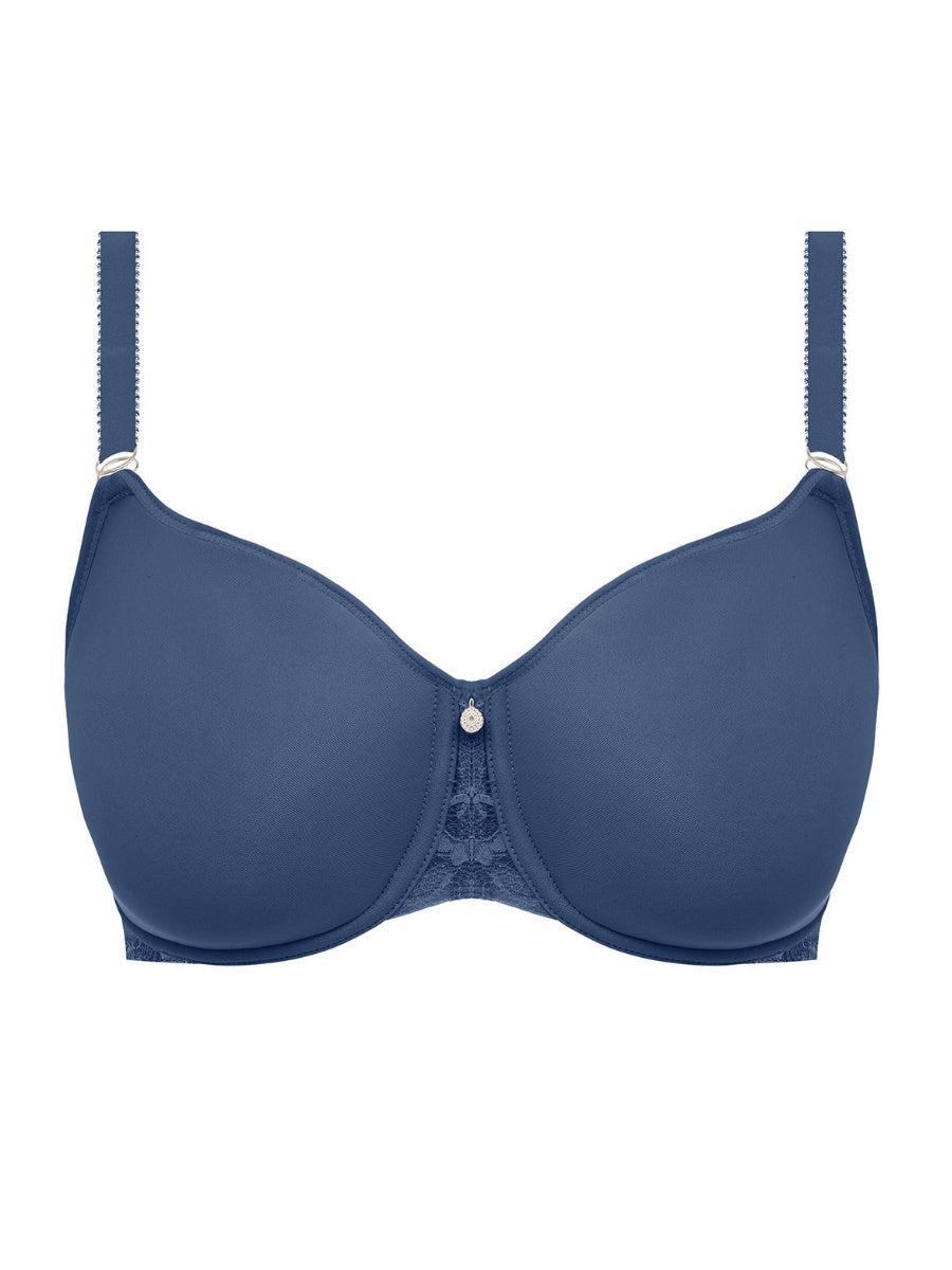 Blue Moulded Spacer Bra