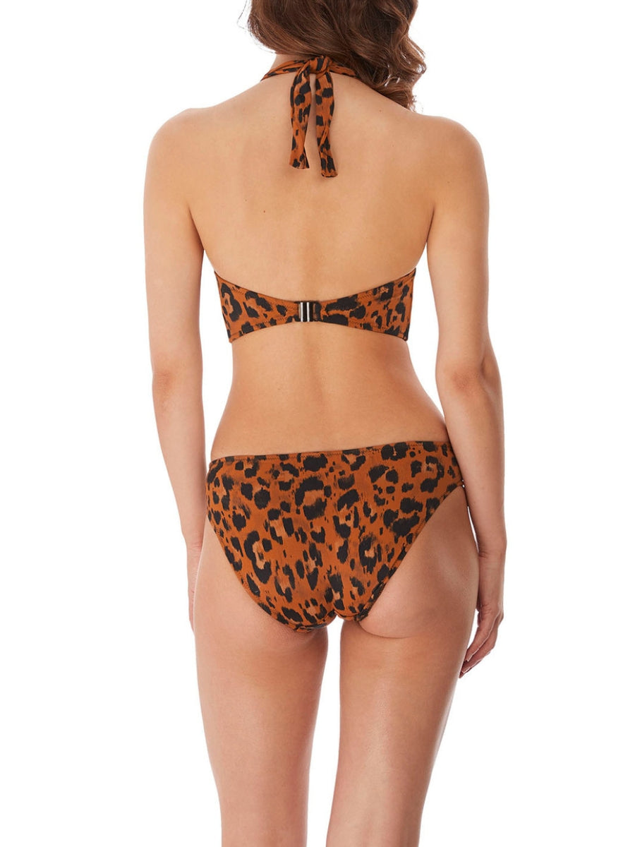 Roar Instinct Cut Out Halter Swimsuit
