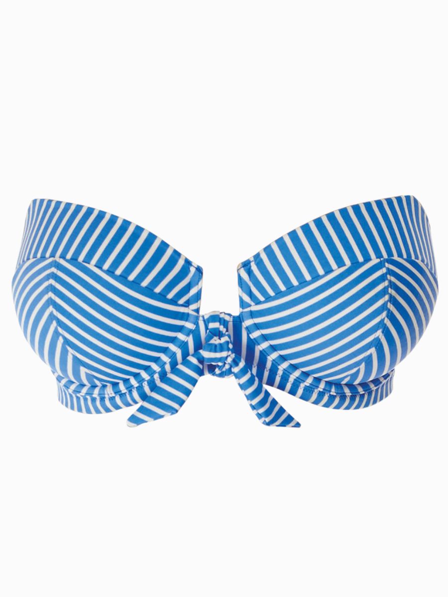 freya beach hut bandeau bikini top blue moon